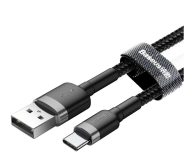 BASEUS Kabel USB - USB-C Cafule 3A 1m szaro - czarny CATKLF-BG1 - 1266439 - zdjęcie 3